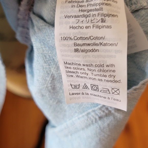 Madewell Denin frill tank top - Picture 4 of 5